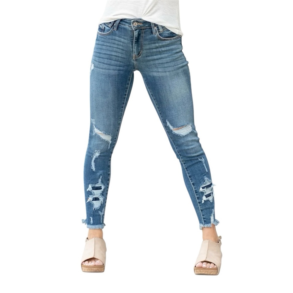 KanCan Parkersburg Mid Rise Ankle Skinny Jean Size 27/7